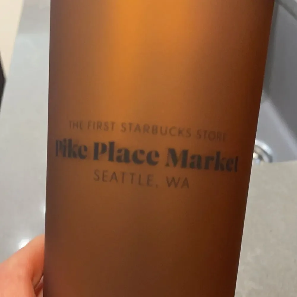 STARBUCKS pike place amber mermaid siren tumbler